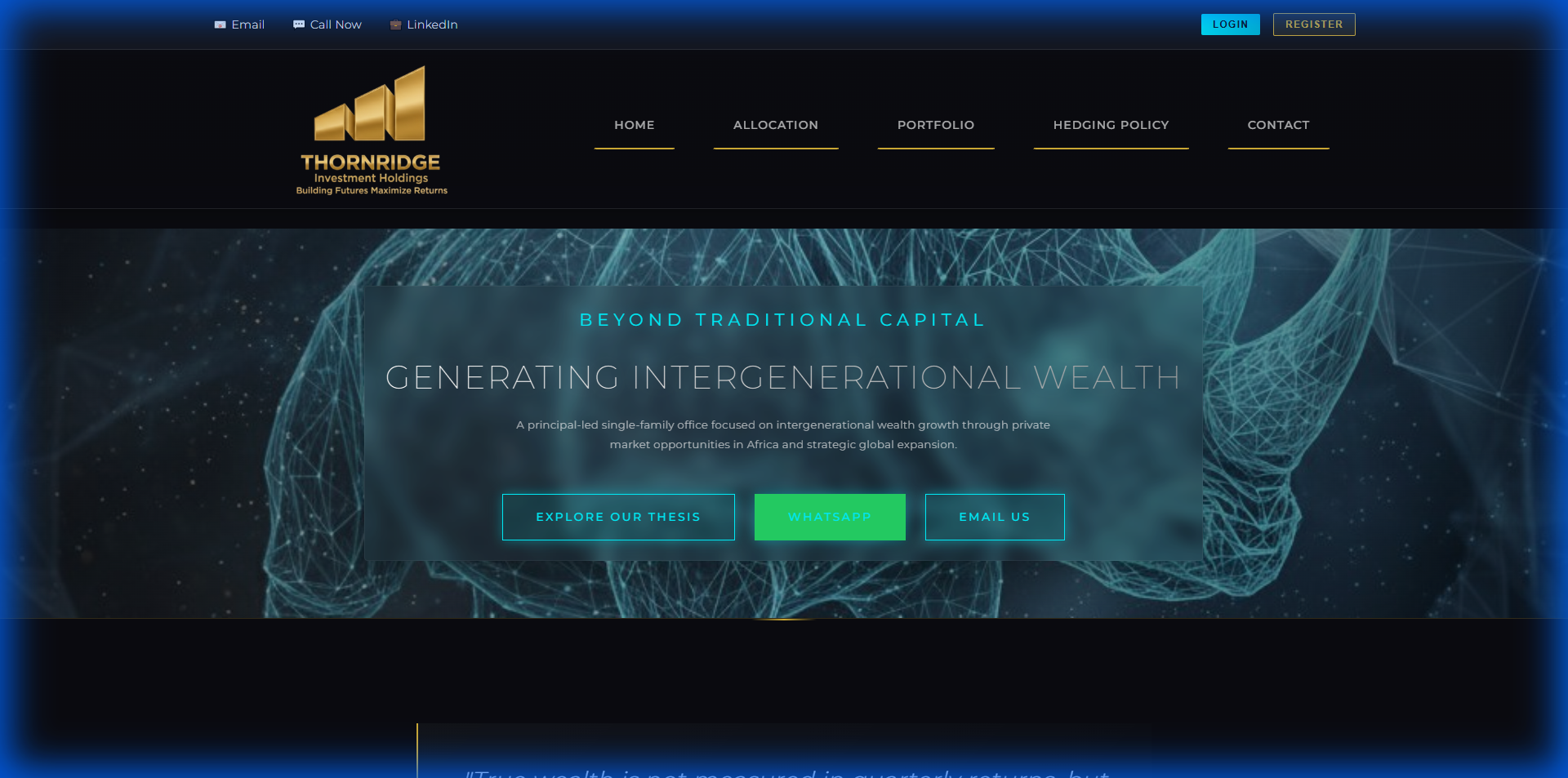 Thornridge Investment Holdings